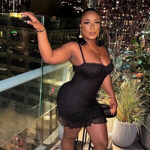 Elegant Black Lace Dress